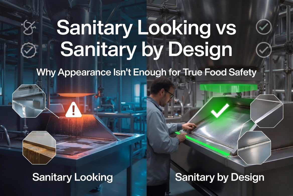 Sanitary looking vs Sanitary by design