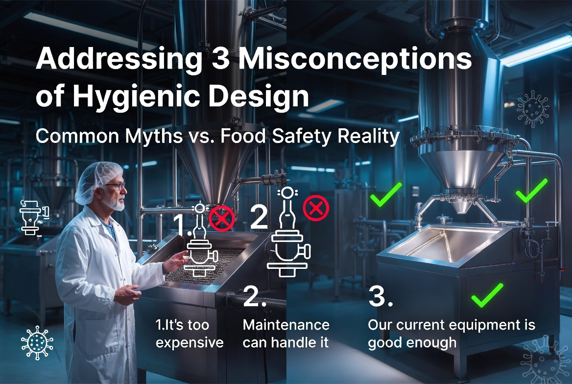 Addressing 3 misconceptions of hygienic design!